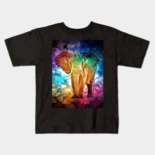 Elephant Mosaic Kids T-Shirt